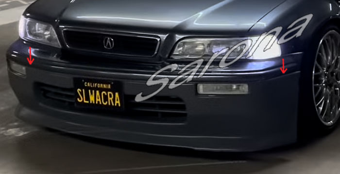 Custom Acura Legend  Sedan Front Lip/Splitter (1991 - 1995) - $390.00 (Part #AC-011-FA)